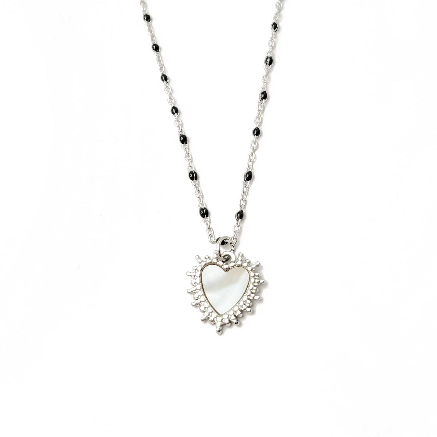 Collier Coeur Sofia argenté