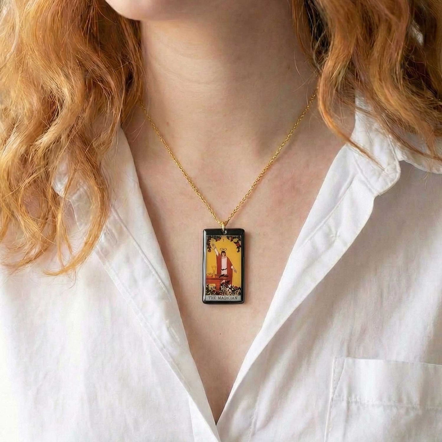 Collier pendentif tarot - The Magician - Le Magicien