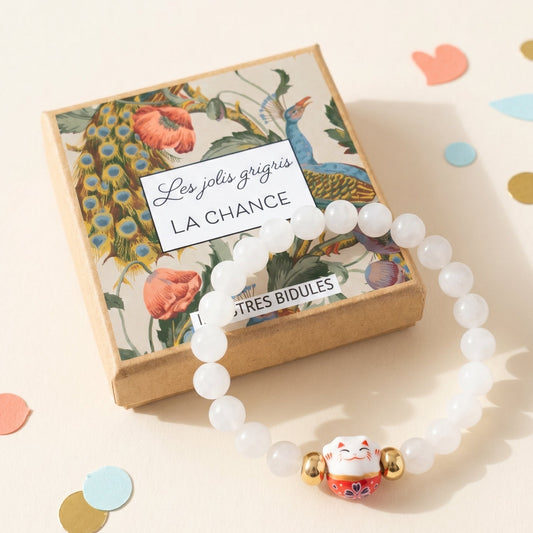 🐾 Bracelet Chat Porte-Bonheur Rouge