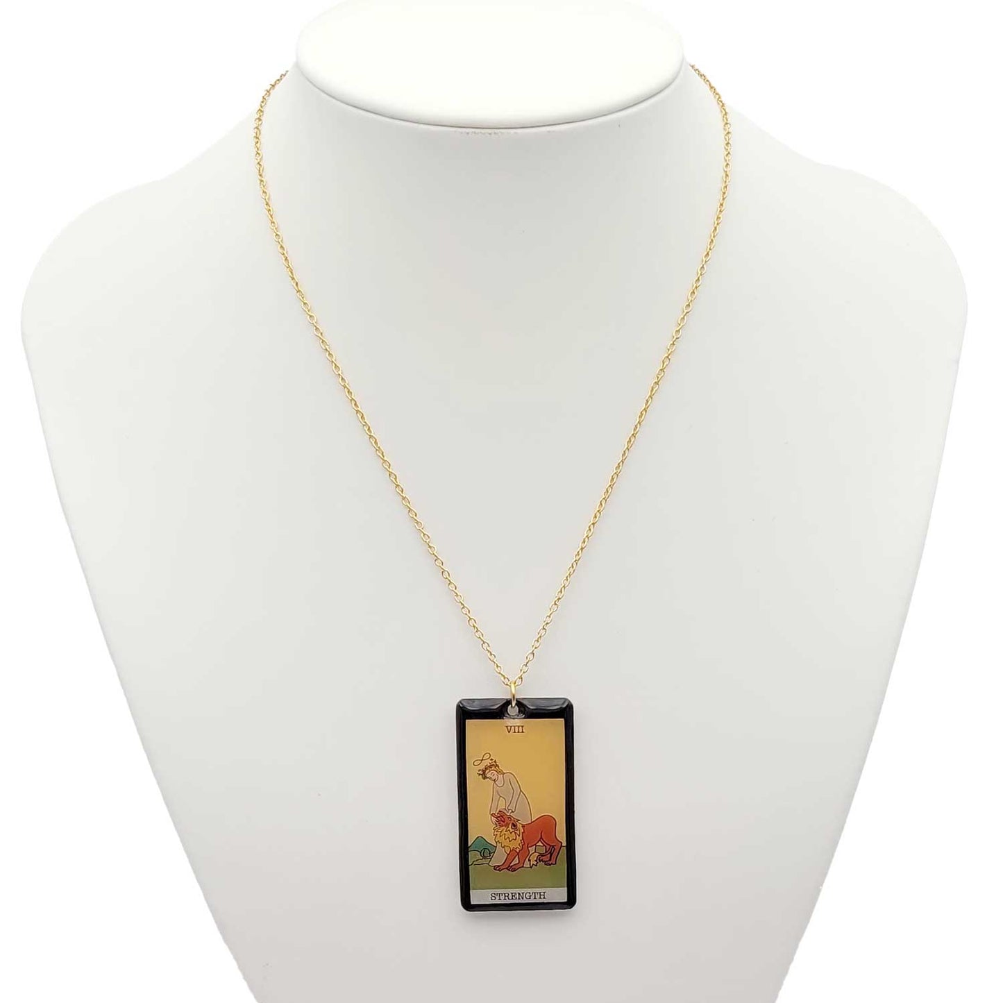 Collier pendentif tarot - Strength - La Force