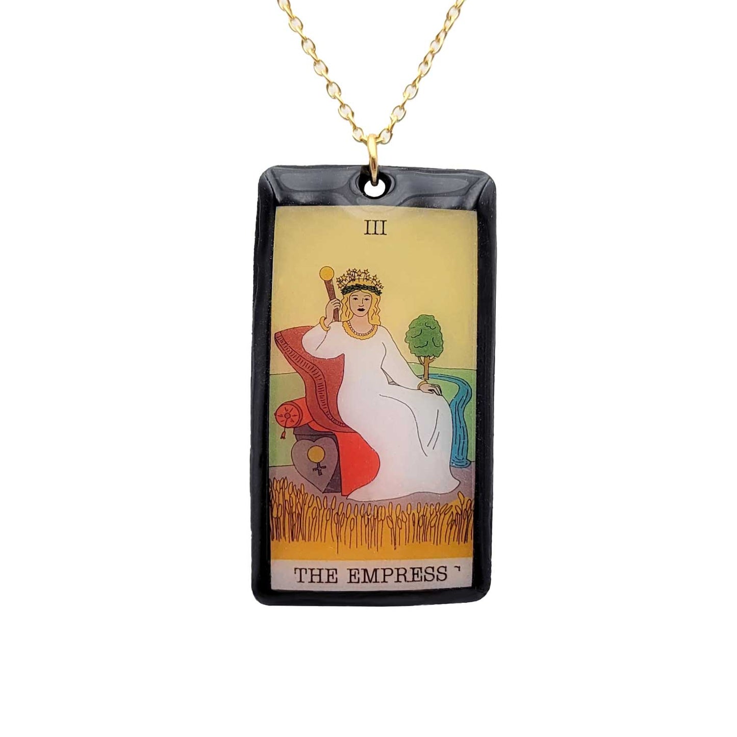 Collier pendentif tarot - The empress - L'impératrice