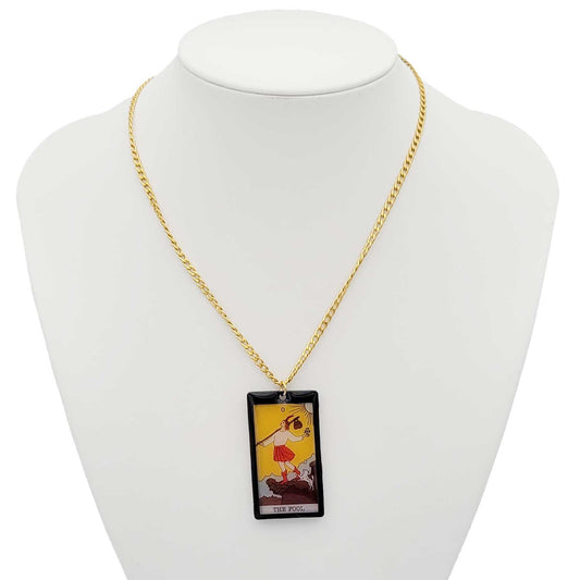 Collier pendentif tarot - The Fool - Le Fou