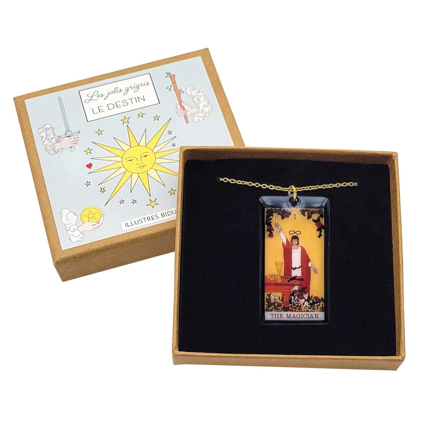 Collier pendentif tarot - The Magician - Le Magicien