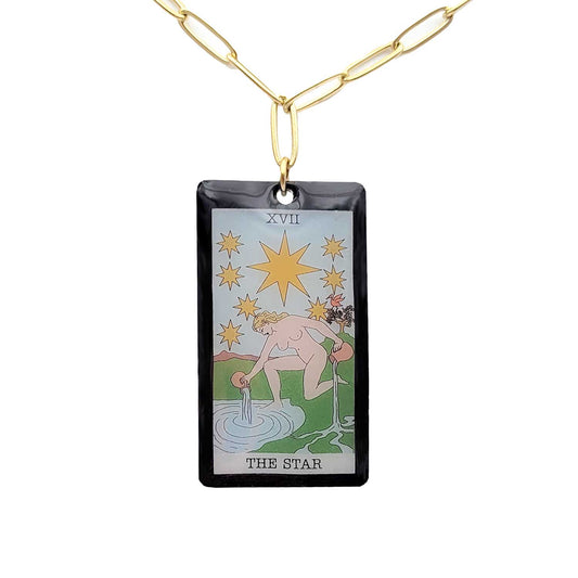 Collier pendentif tarot - The Star - L'étoile