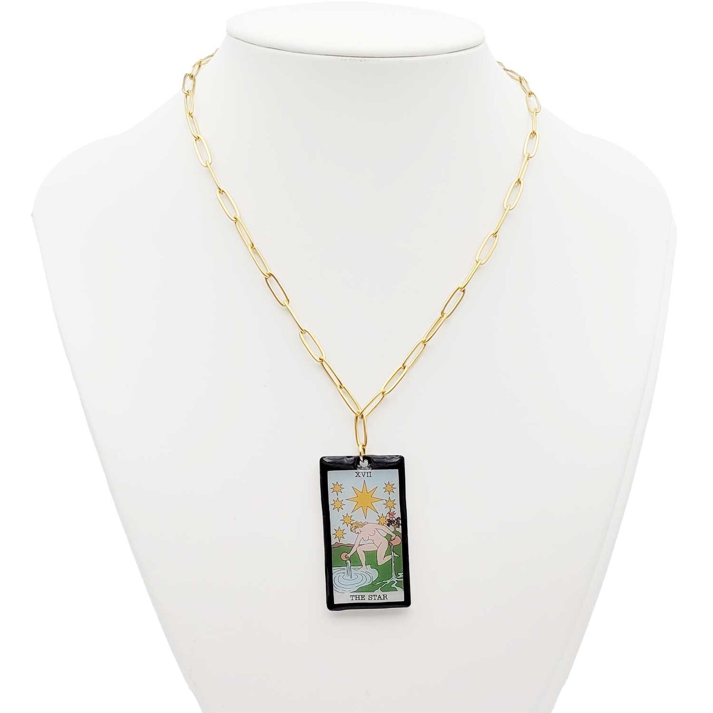 Collier pendentif tarot - The Star - L'étoile