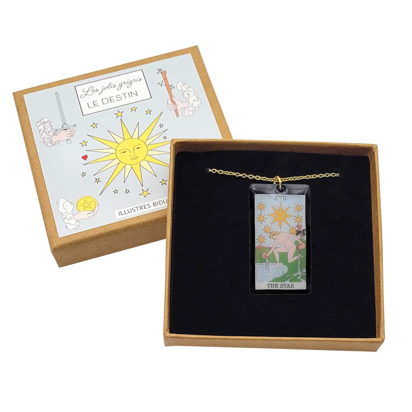 Collier pendentif tarot - The Star - L'étoile