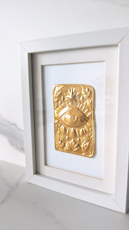 Talisman mural de protection – L’Œil lumineux – Prototype (15x20 cm)