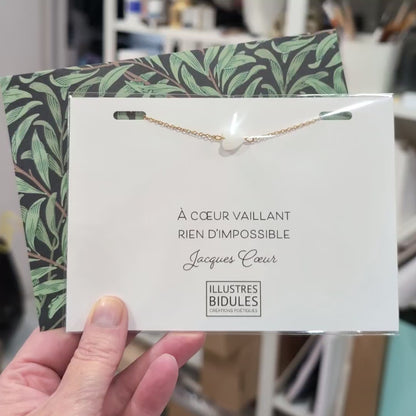 Bracelet Diane coeur blanc - A coeur vaillant