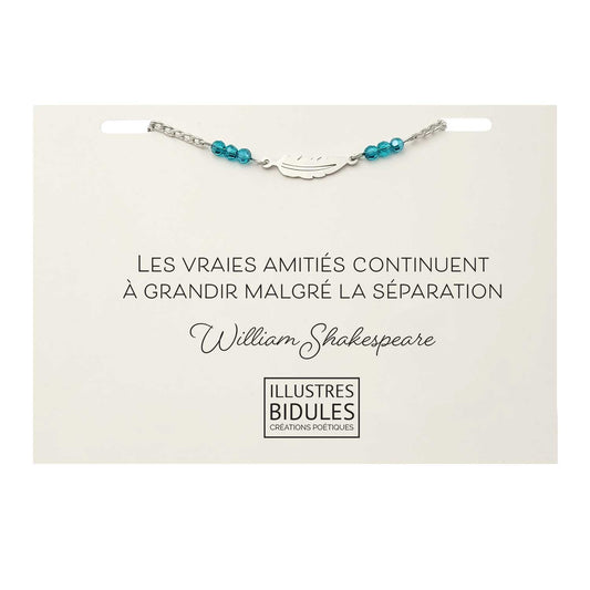 Bracelet Inox: Les vraies amitiés continuent à grandir V2