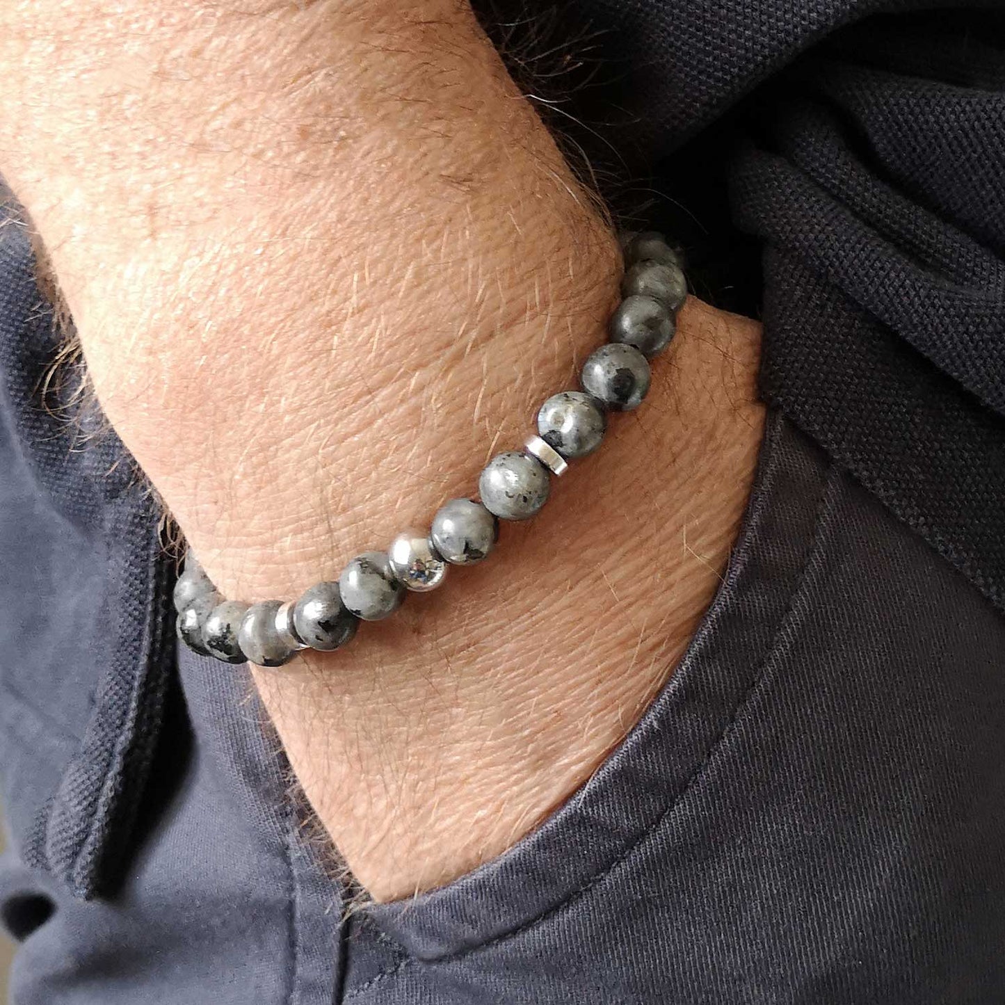 Bracelet Ernest 8mm Labradorite