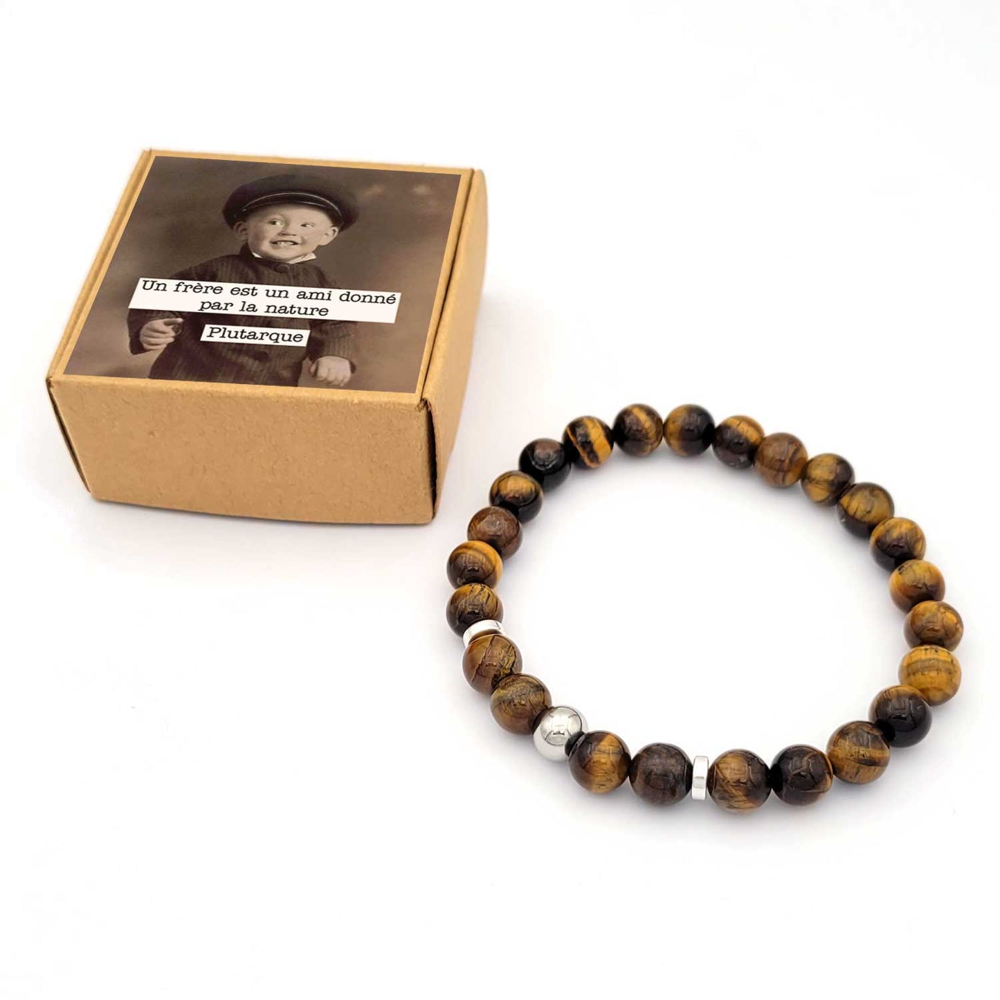 Bracelet Ernest 8mm Oeil de tigre