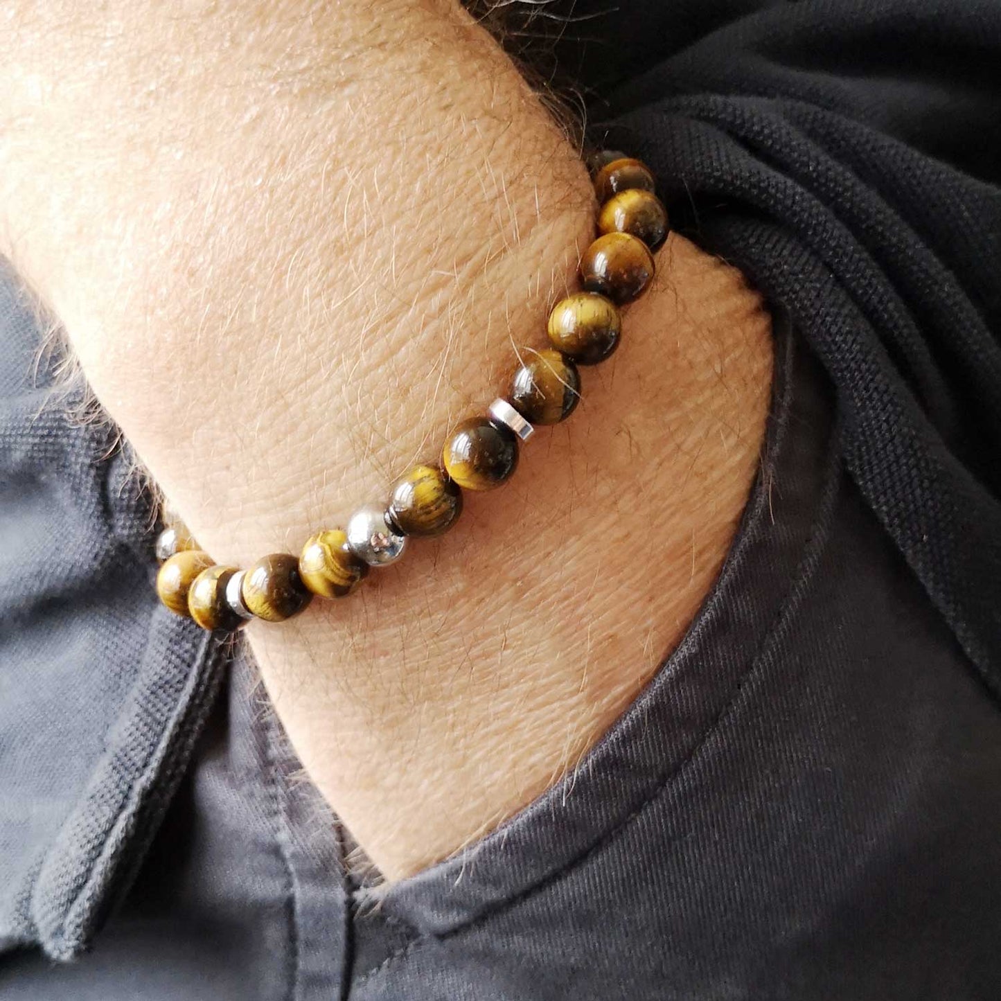 Bracelet Ernest 8mm Oeil de tigre