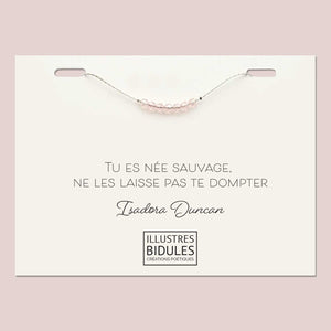 Bracelet Isadora Rose - Argenté Illustres Bidules