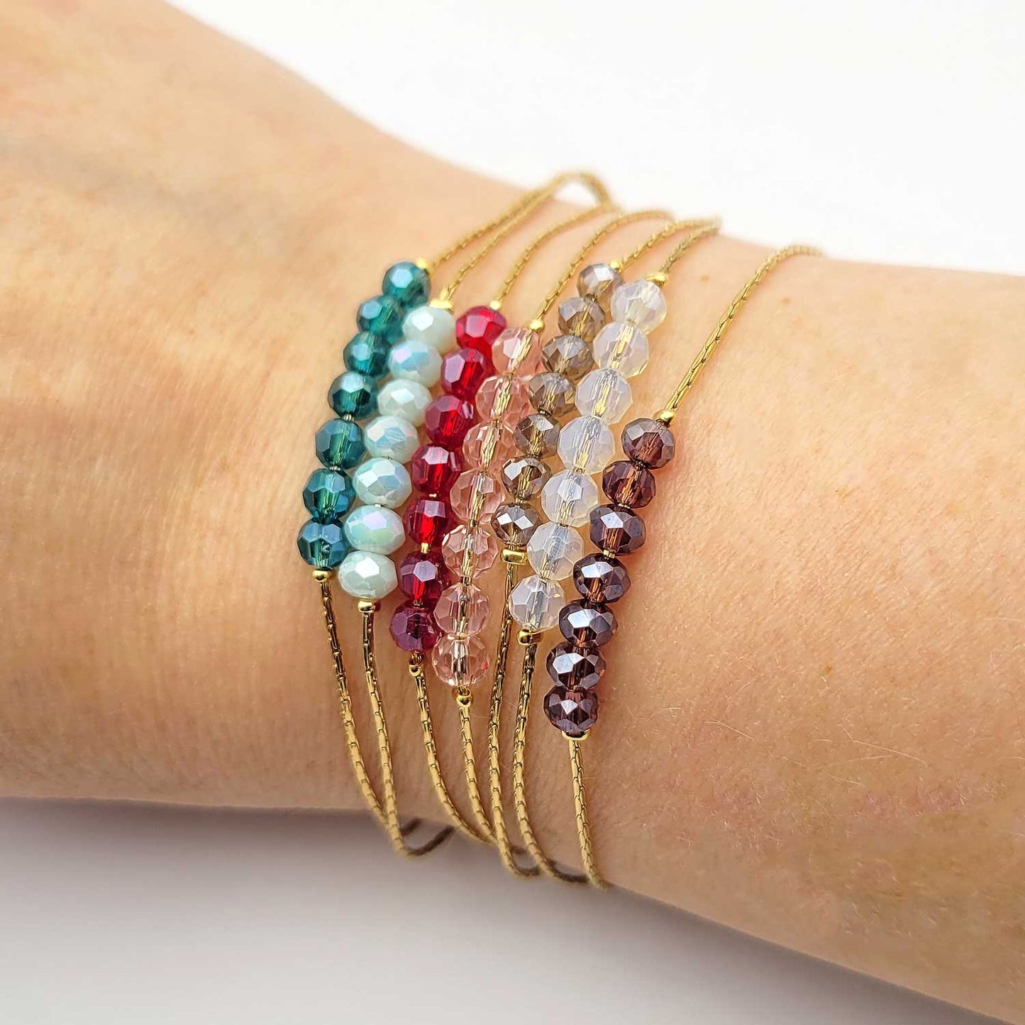 Bracelet Isadora Prune - Doré