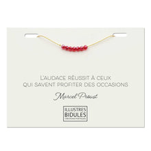 Charger l&#39;image dans la galerie, Bracelet Isadora Cerise - Doré