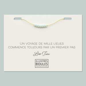 Bracelet Isadora Glacier - Doré Illustres Bidules