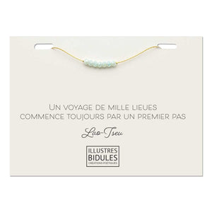 Bracelet Isadora Glacier - Doré Illustres Bidules