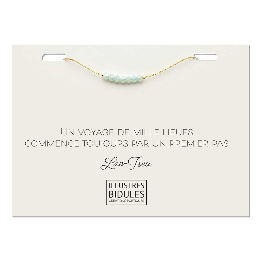 Illustres Bidules Bracelet Isadora Glacier - Doré