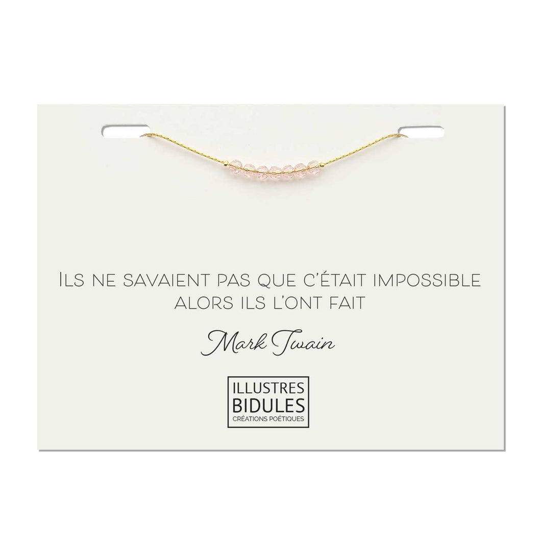 Illustres Bidules Bracelet Isadora Rose - Doré