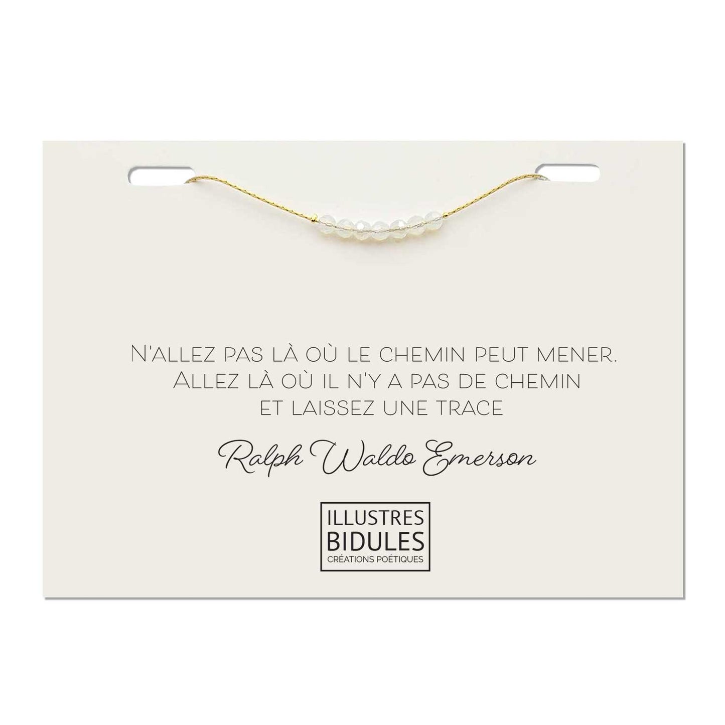 Bracelet port-bonheur avec message motivant citation motivante bijou à message bracelet à message