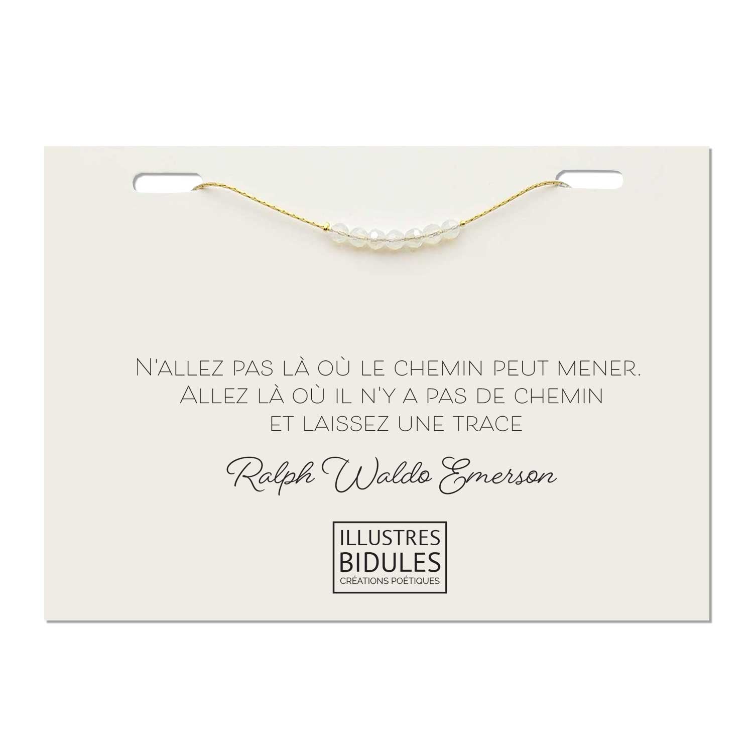 Bracelet port-bonheur avec message motivant citation motivante bijou à message bracelet à message