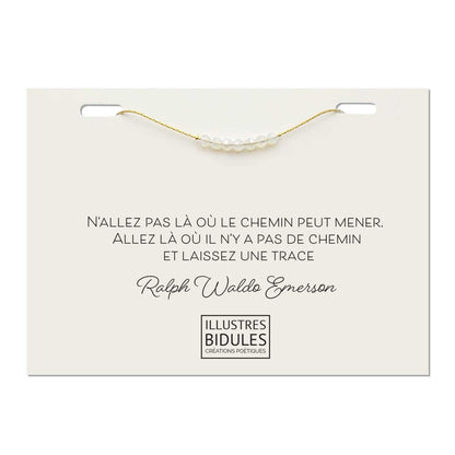 Bracelet port-bonheur avec message motivant citation motivante bijou à message bracelet à message