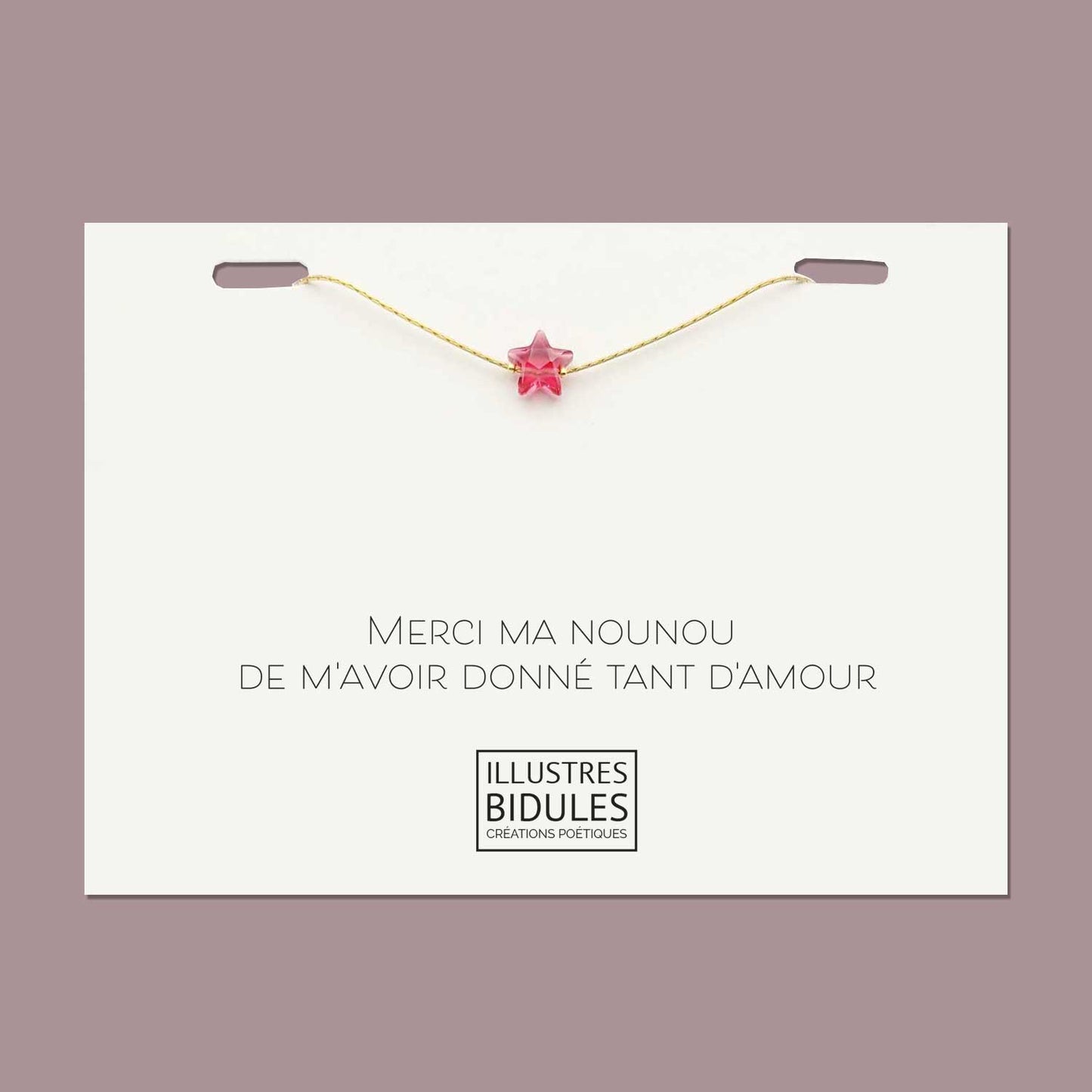Bracelet Isadora Star Cherry - Doré