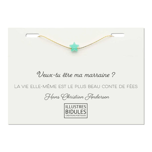 Bracelet Isadora Star Mint - Doré