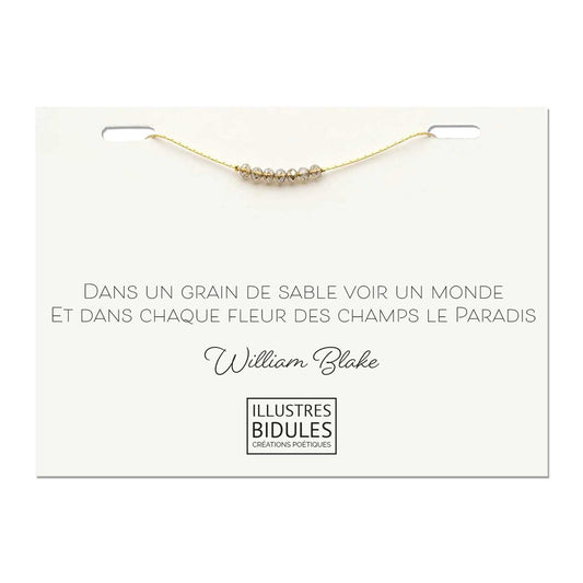bijou bracelet avec citation poétique joie de vivre poème feel good message la vie est belle bracelet message personnalisé