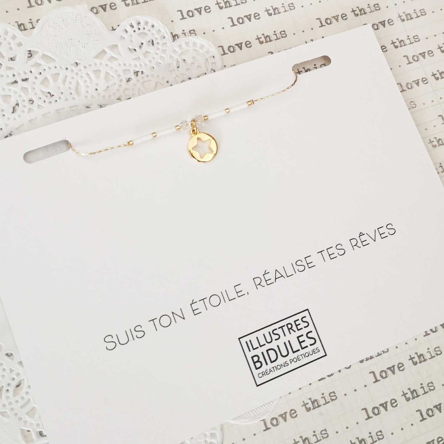 bracelet porte-bonheur avec message motivant bijoux porte-bonheur bijoux talisman pour porter chance suis ton étoile réalise tes rêves