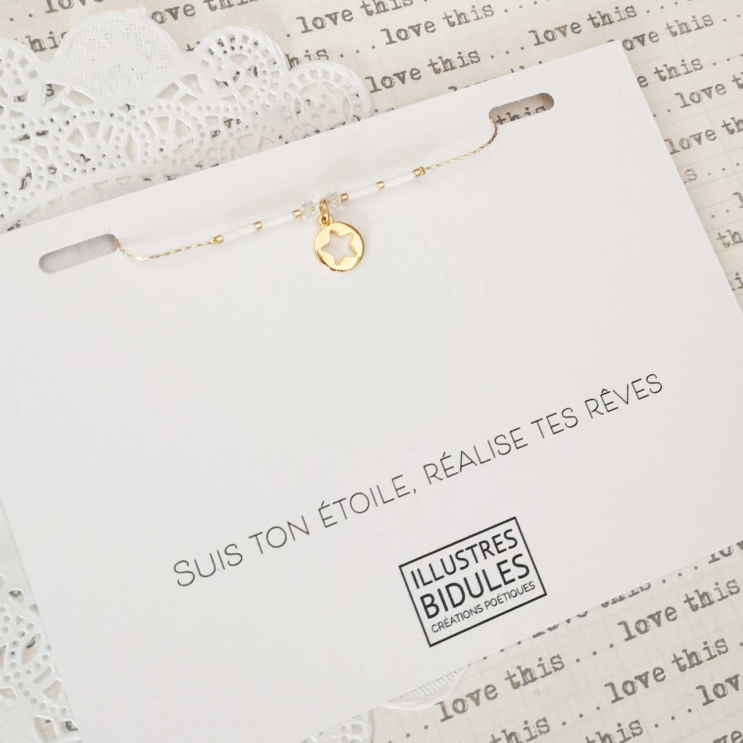 bracelet porte-bonheur avec message motivant bijoux porte-bonheur bijoux talisman pour porter chance suis ton étoile réalise tes rêves
