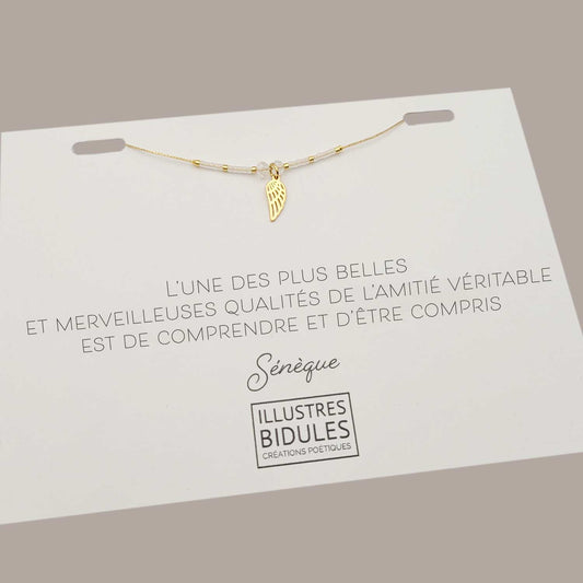Bracelet miyuki - aile d'ange