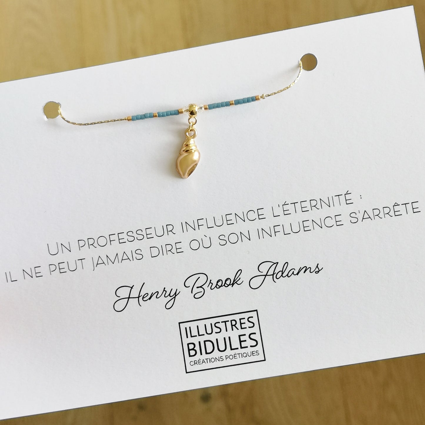 Bracelet:  Un professeur influence l'éternité (mi) - bracelet - illustres-bidules