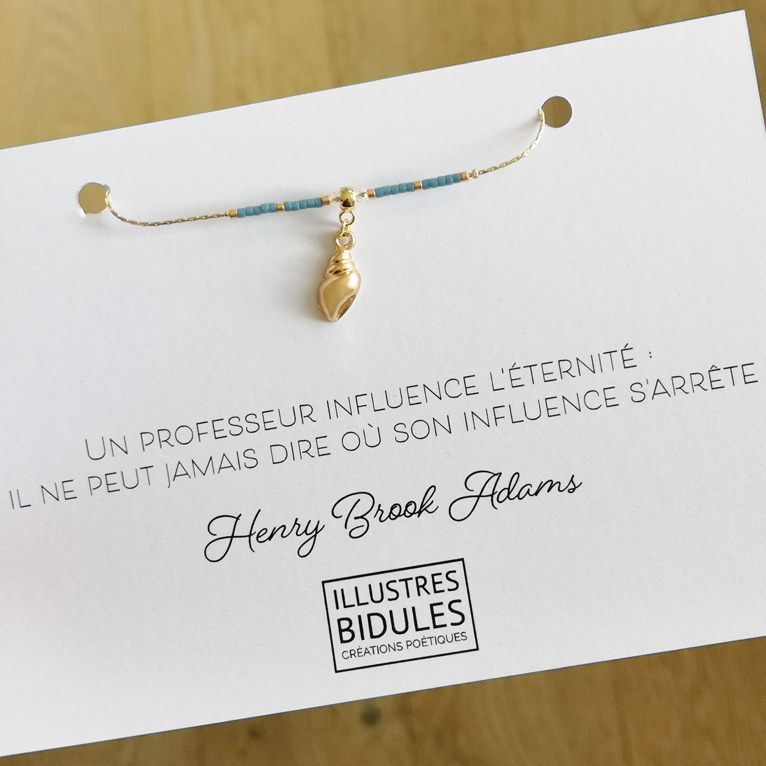 Bracelet:  Un professeur influence l'éternité (mi) - bracelet - illustres-bidules