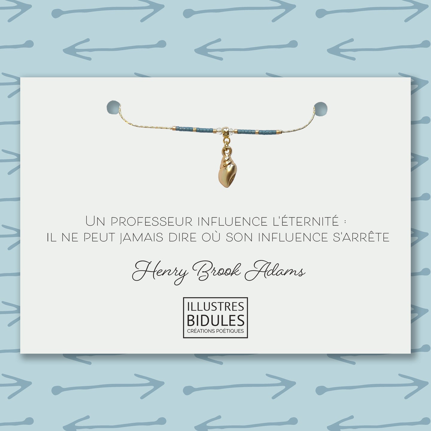 Bracelet:  Un professeur influence l'éternité (mi) - bracelet - illustres-bidules