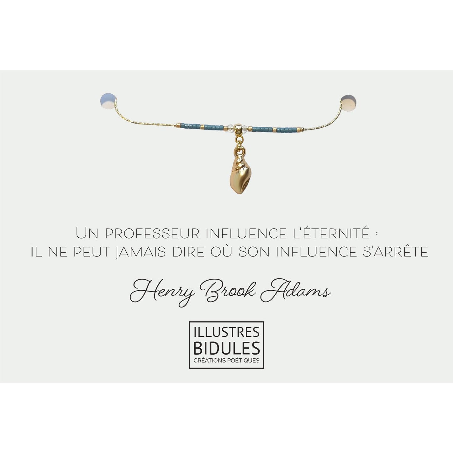 Bracelet:  Un professeur influence l'éternité (mi) - bracelet - illustres-bidules