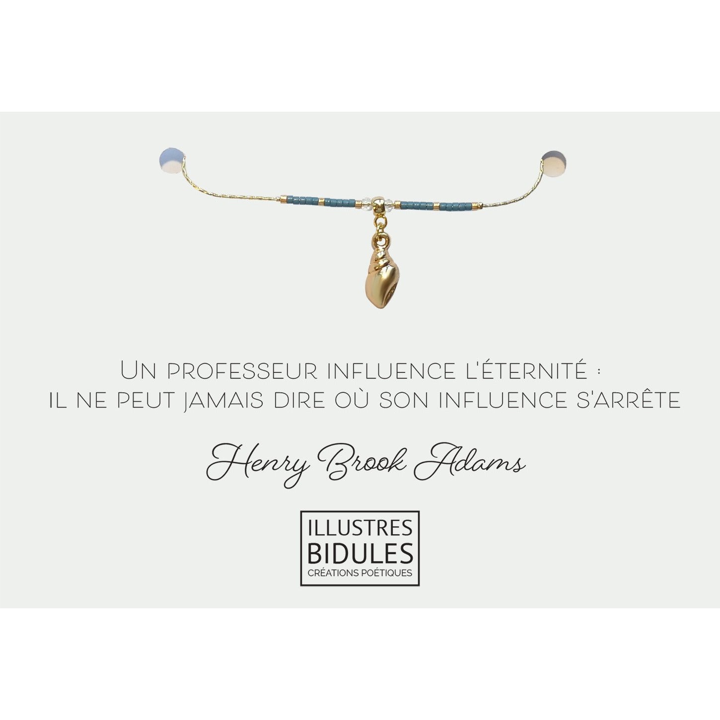 Bracelet:  Un professeur influence l'éternité (mi) - bracelet - illustres-bidules
