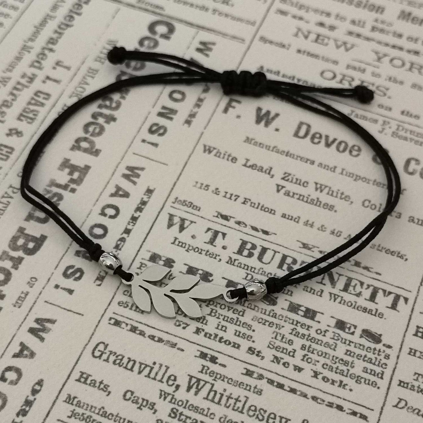 Bracelet unisexe Edgar - Feuilles