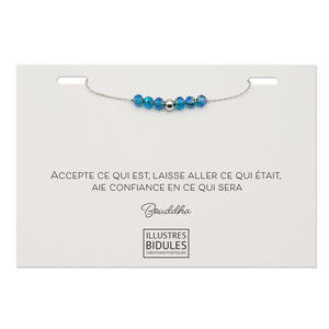 Bracelet Emma bleu - Argenté Illustres Bidules