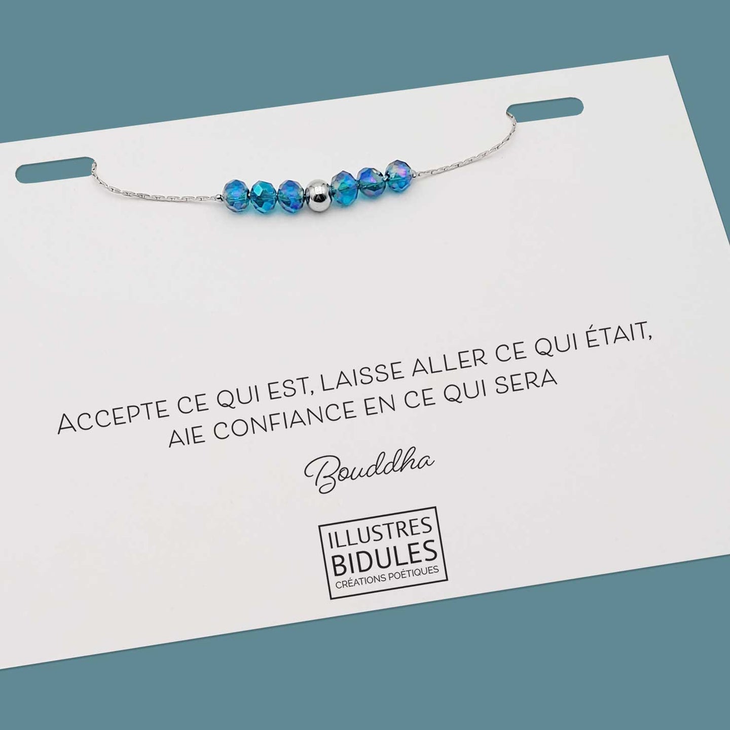 Bracelet Emma bleu - Argenté