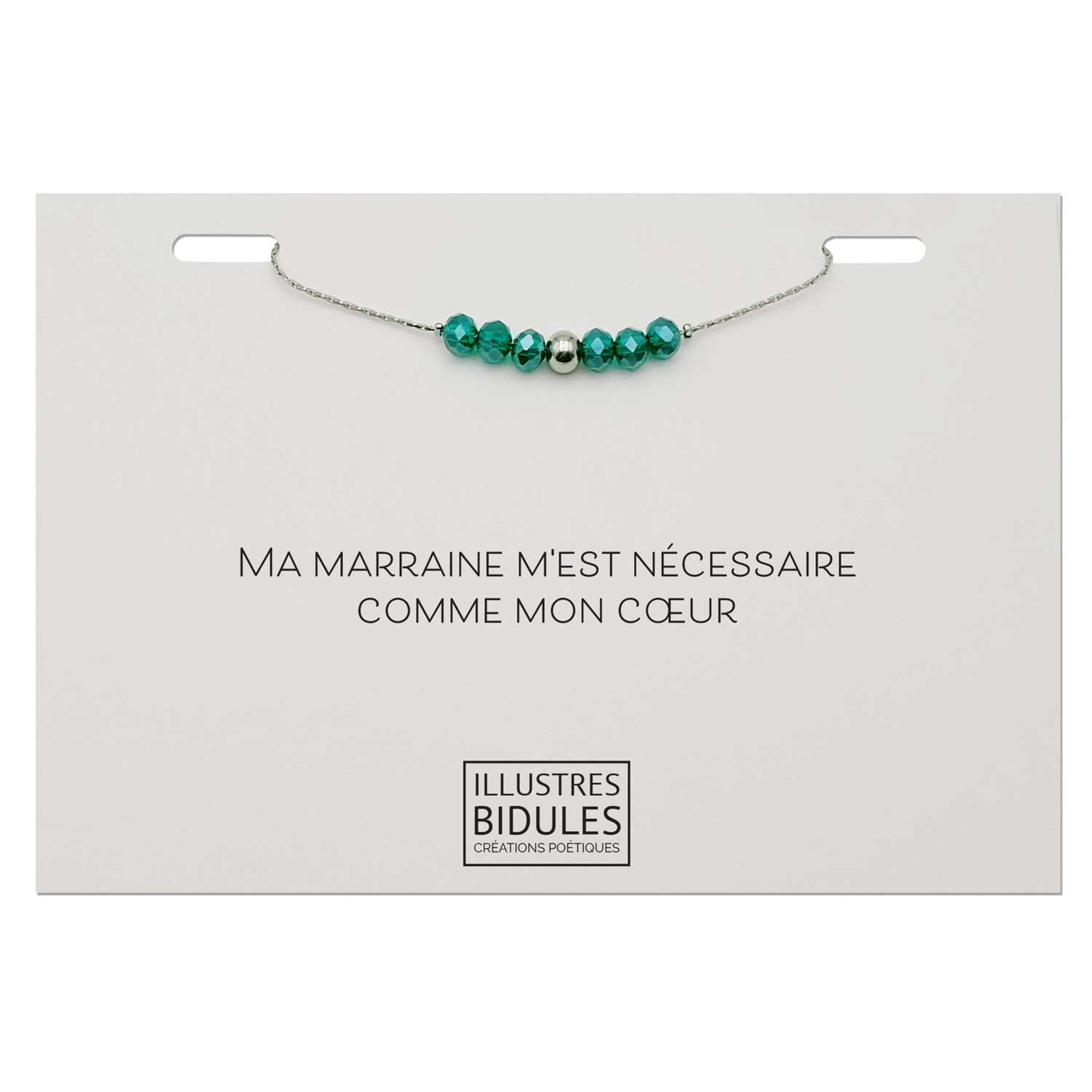Bracelet Emma vert - Argenté