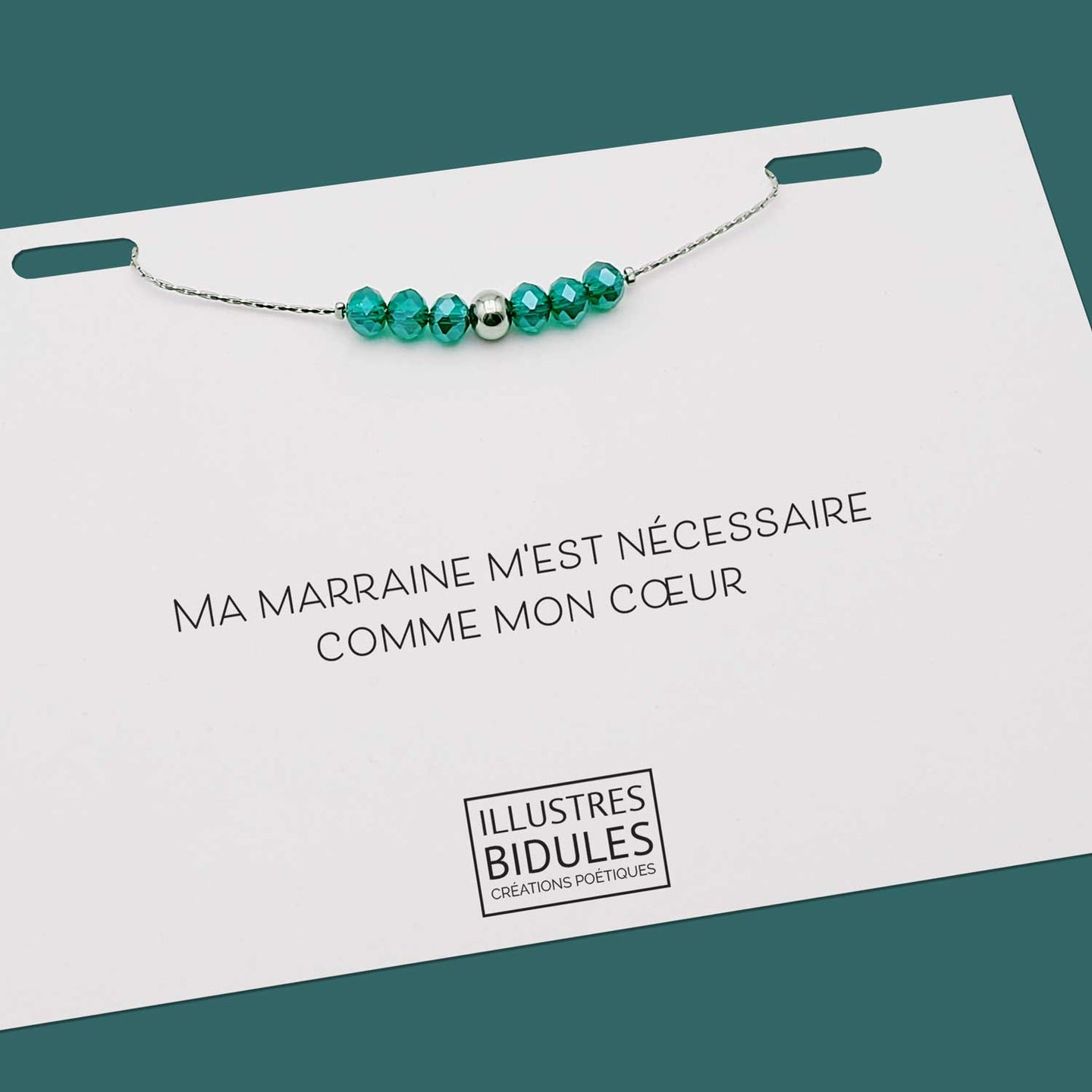 Bracelet Emma vert - Argenté