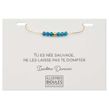 Charger l&#39;image dans la galerie, Bracelet Emma bleu- doré