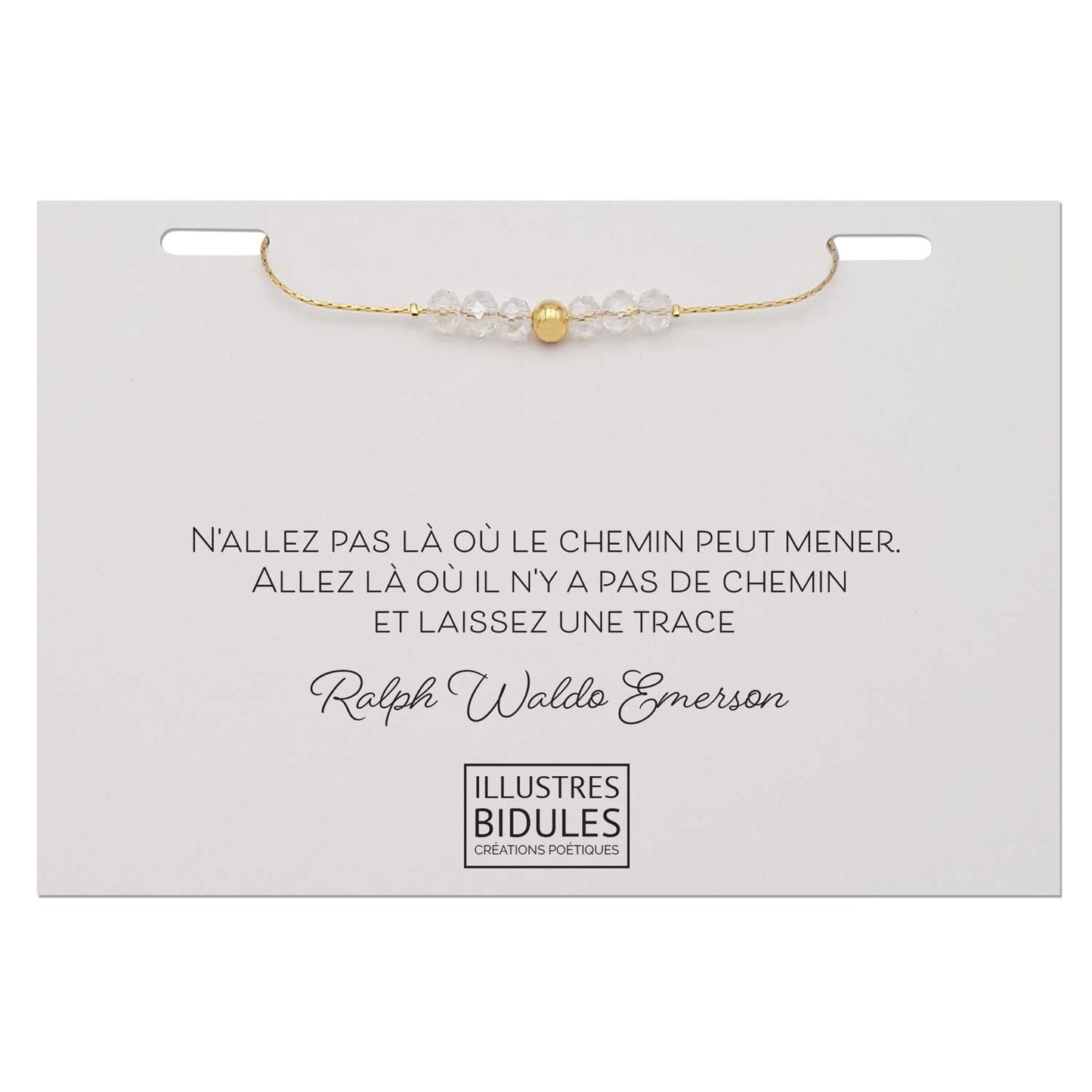 Bracelet Emma cristal - doré