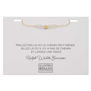 Bracelet Emma cristal - doré Illustres Bidules