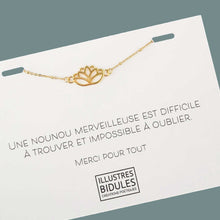 Charger l&#39;image dans la galerie, cadeau de fin d&#39;année stylé nounou bracelet à message merci ma nounou ma nounou je t&#39;aime