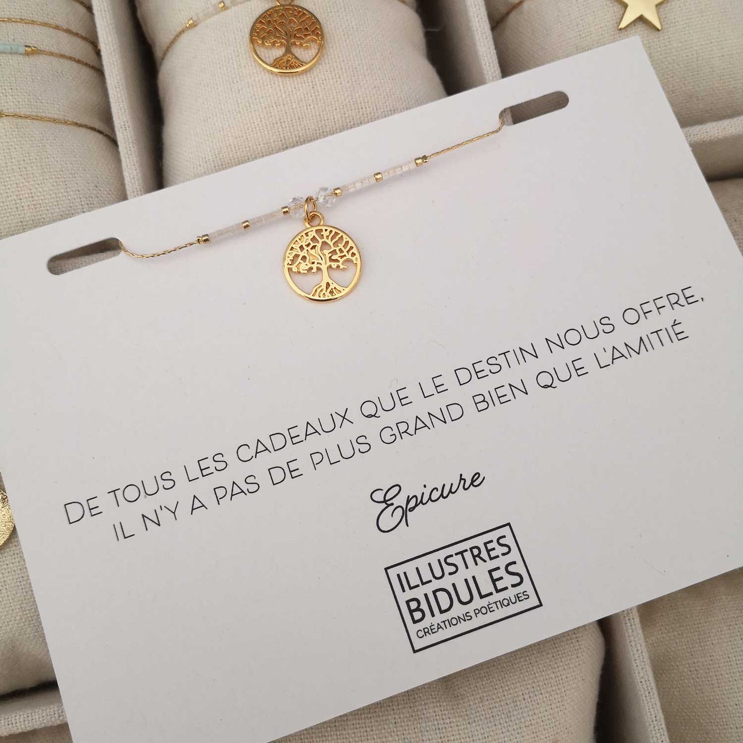Bracelet miyuki amitié: Il n'y a pas de plus grand bien que l'amitié