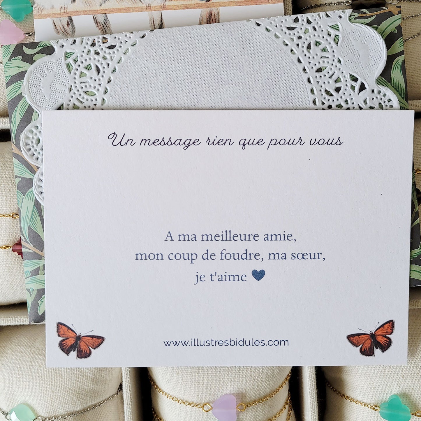 Idée cadeau femme bijou avec message personnalisé