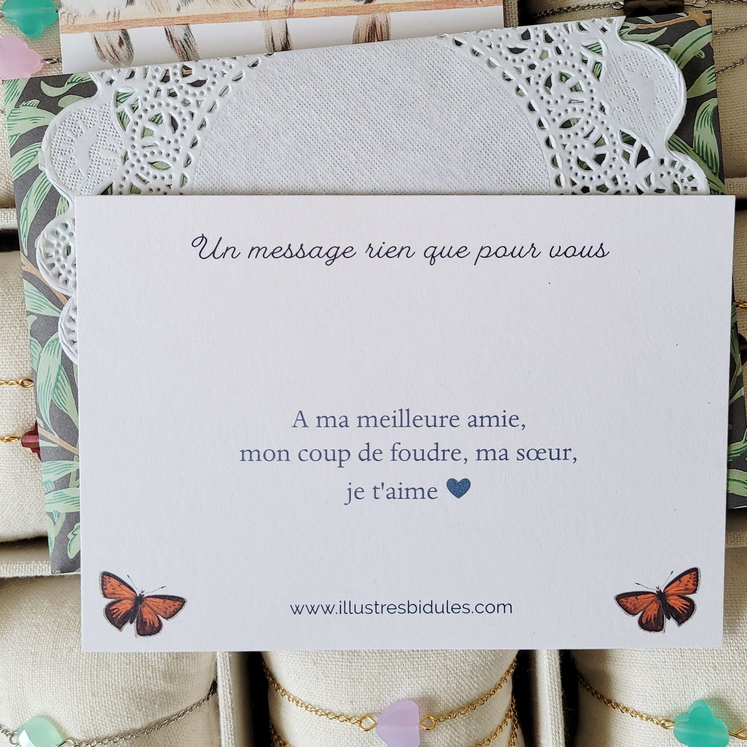 Idée cadeau femme bijou avec message personnalisé